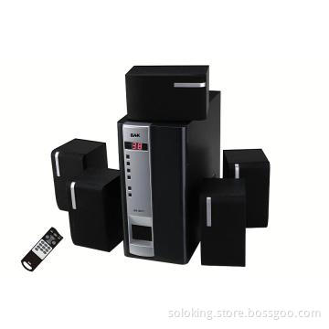 5.1 channel home theater speakers with led